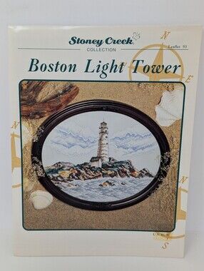 Cross Stitch Boston Light Tower Lighthouse Stoney Creek Leaflet 93